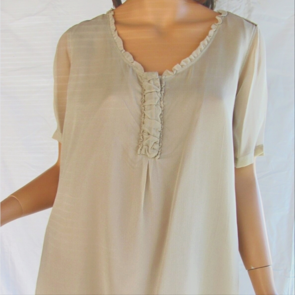 Burberry Brit Silk Blouse Size XS
